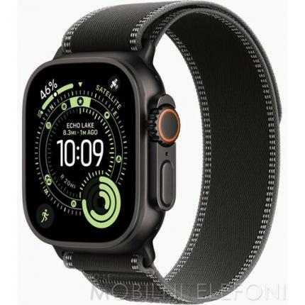 APPLE Watch Ultra 3 Cellular 49mm Black Titanium Case with Black/Charcoal Trail Loop - M/L