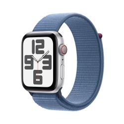 Apple watch SE 2 (2023) 40mm GPS Silver Alu Case with Sport Loop-Winter Blue